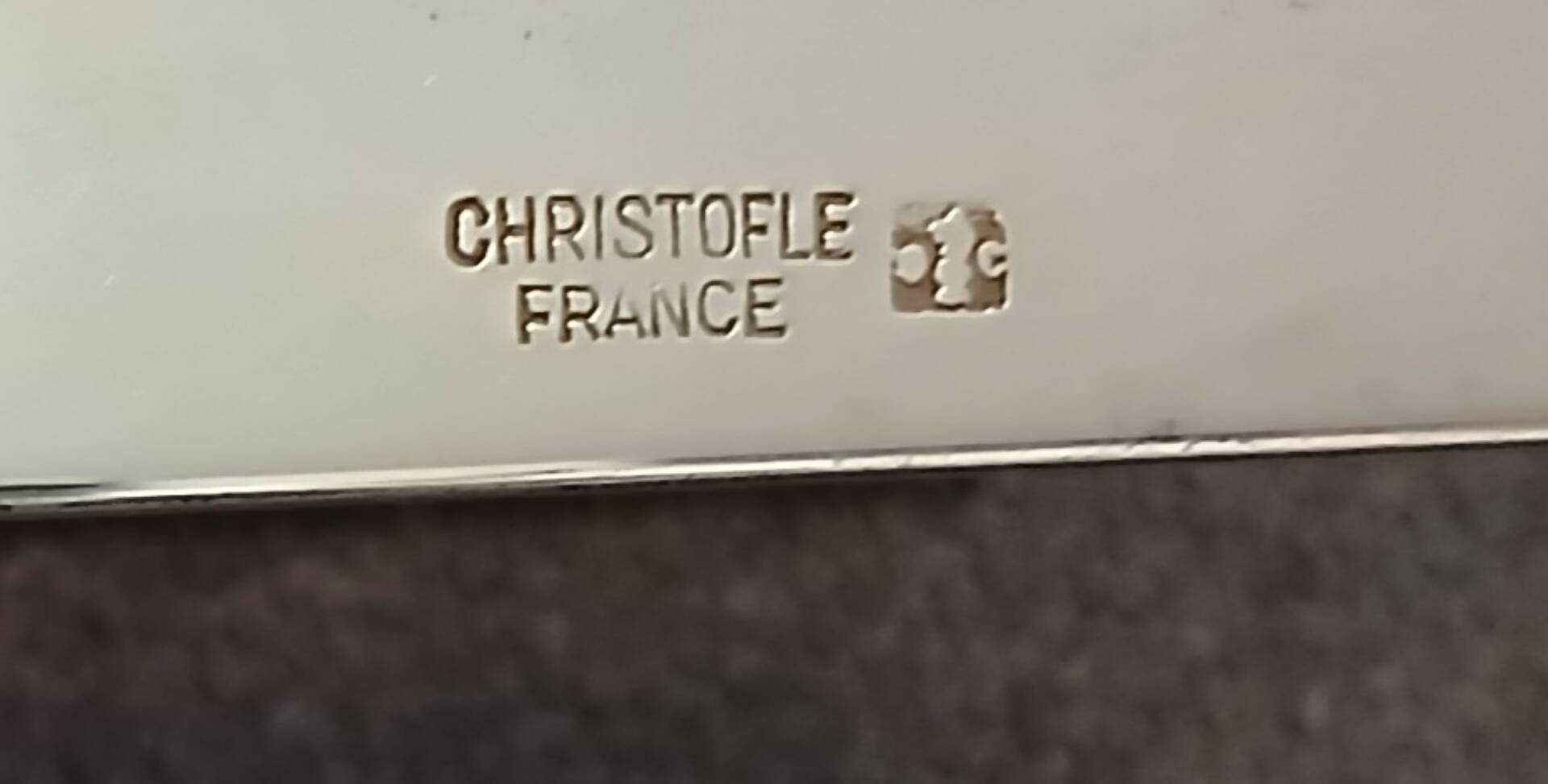 Christofle Sabattini large ice tongs silver-plated metal