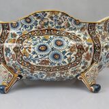 19th century Gien earthenware planter with Persian decor