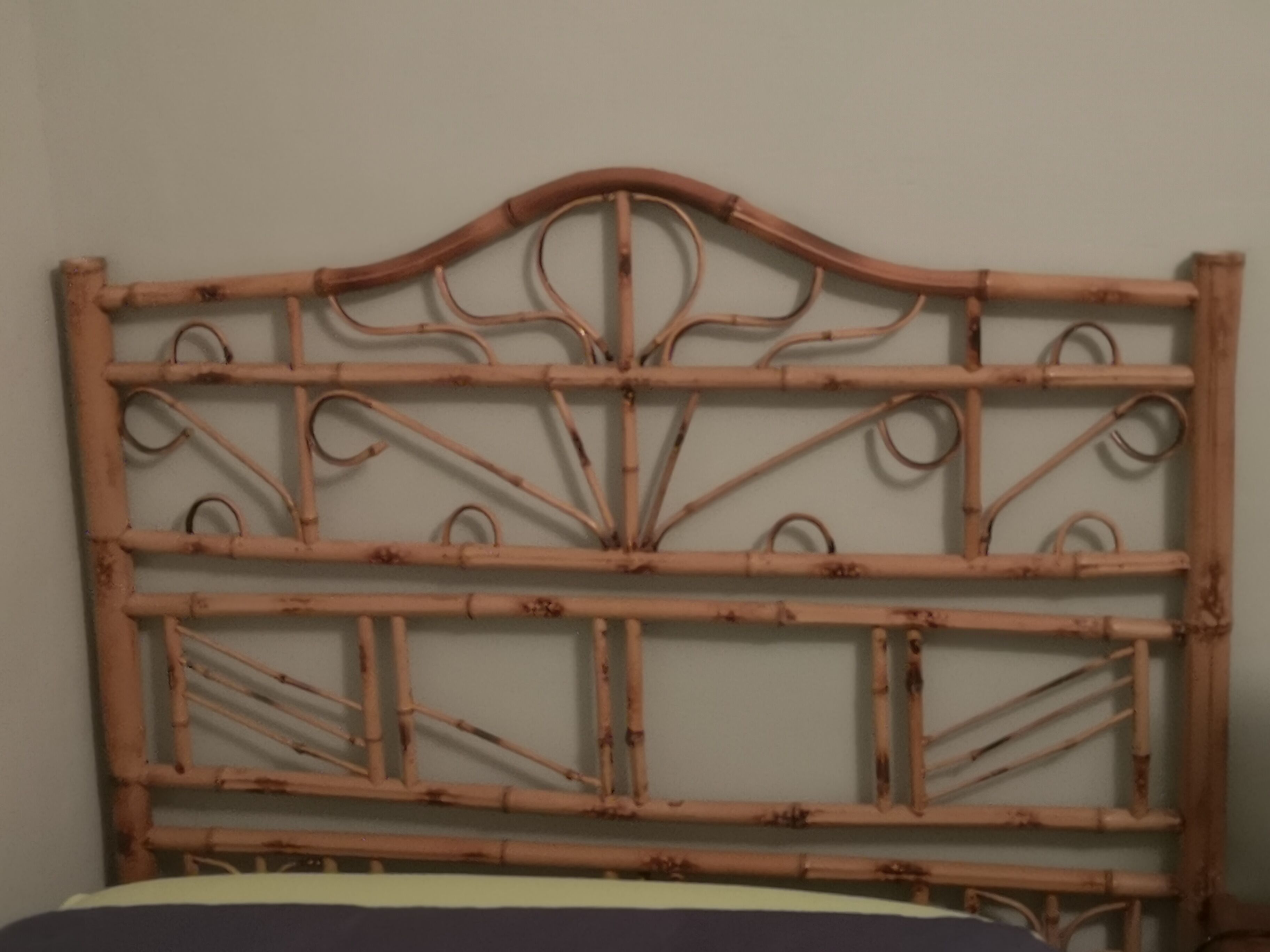 Rattan bamboo headboard