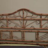 Rattan bamboo headboard