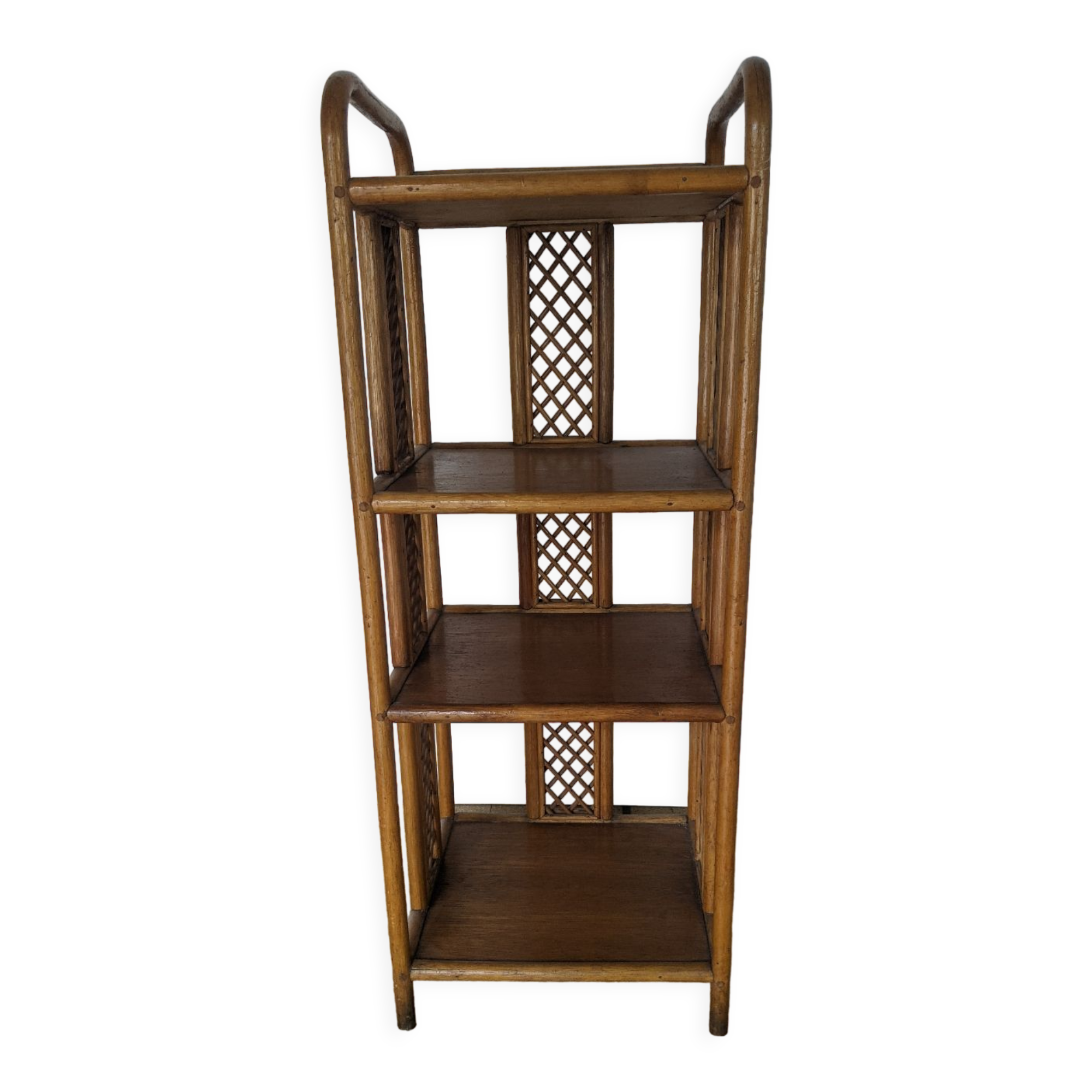Étagère bambou & rotin