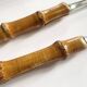 Salad servers with bamboo handles