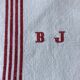 Pair of old tea towels, old linen