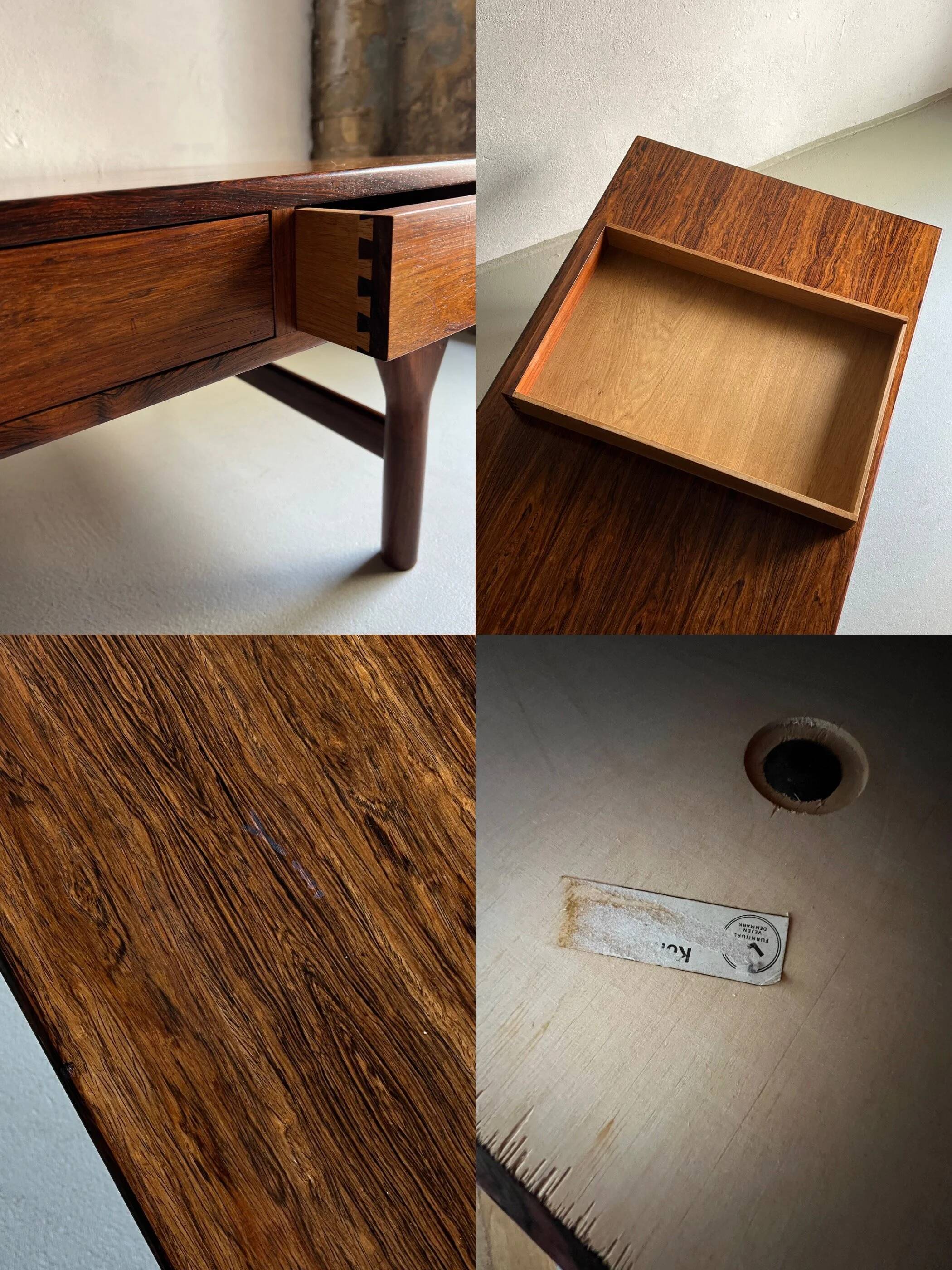 Rosewood coffee table by Nanna Ditzel for Søren Willadsen, Denmark, 1950s