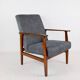 Vintage Black Club Armchair, 1970s