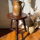 Tabouret en bois rustique