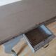 Console en teck vintage grise