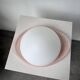Pink glass wall lamp 1970s Gamma