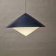"Kuli" blue and white ceiling lamp 1960s - Svea Winkler Orno Finland | Vintage design lamps