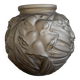 Art Deco frosted glass ball vase.