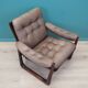 Leather armchair, Danish design, 1960s, manufactured by Genega Møbler