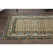 Vintage Turkish Oushak Handmade Wool Cotton Orange Runner Rug 82x311