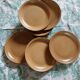 9 flat plates in Sarreguemines stoneware