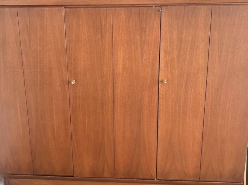 Vintage Scandinavian teak wardrobe