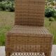 Chaise en osier et rotin