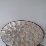 Mother-of-pearl and brass tray