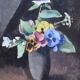 Oil on canvas "A bouquet of flowers in a vase", Maurice Asselin (1882-1947) 1942