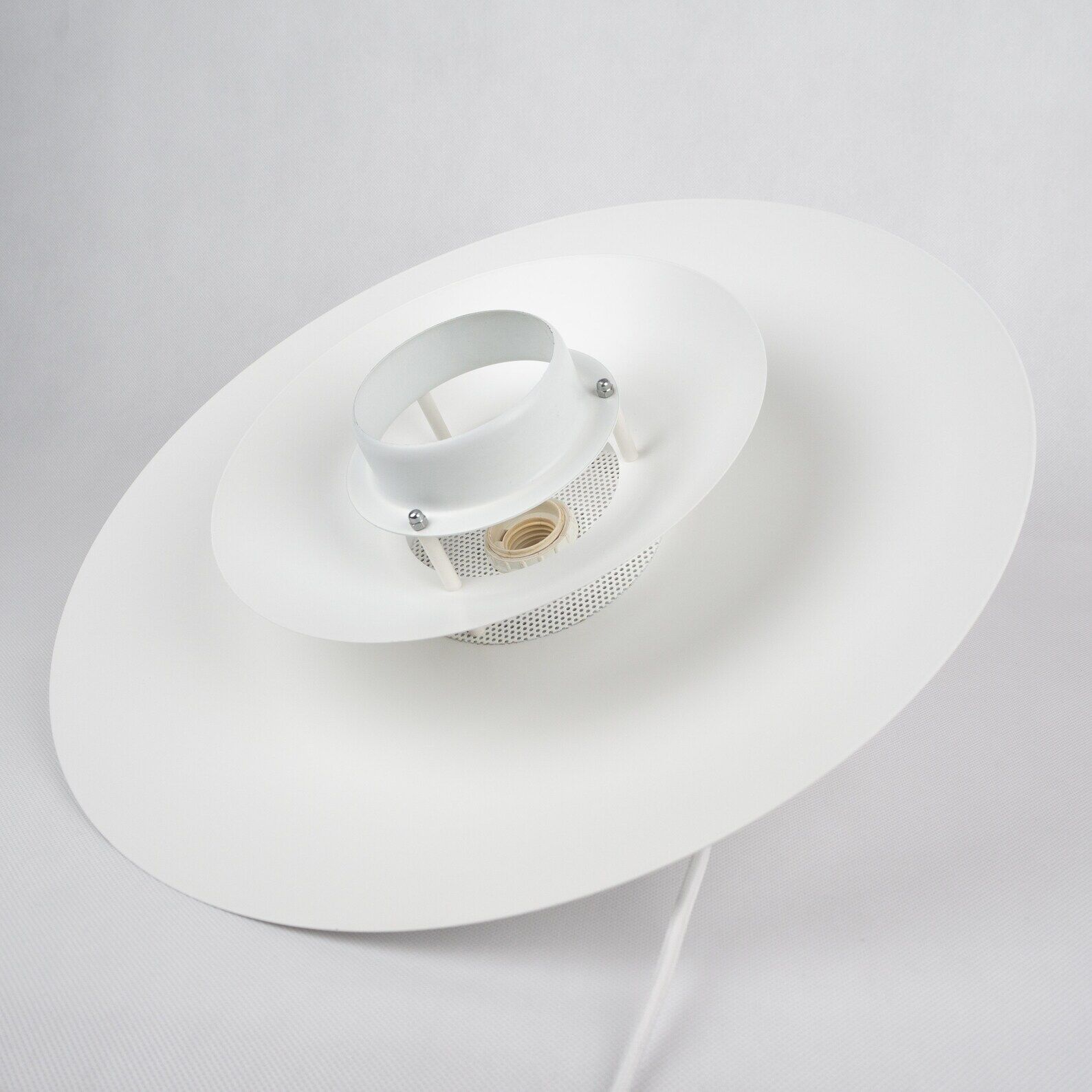 Danish vintage pendant lamp Donau by Kurt Wiborg, Jeka, 1980s