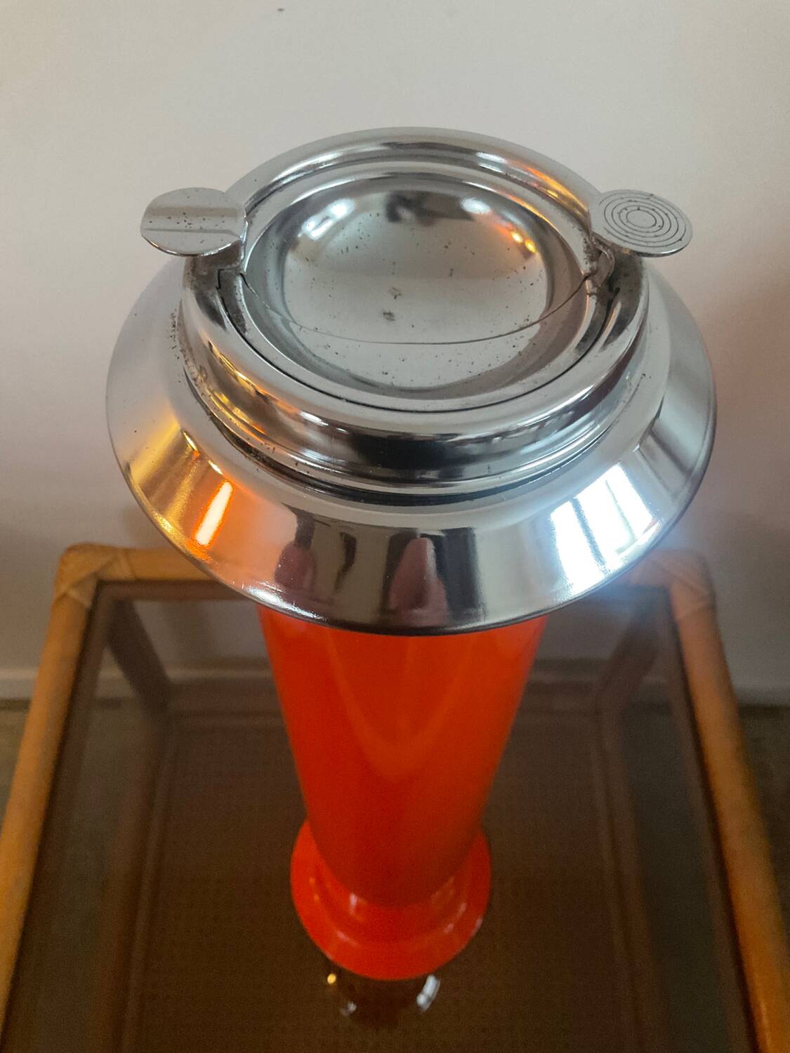 Vintage 70s standing ashtray