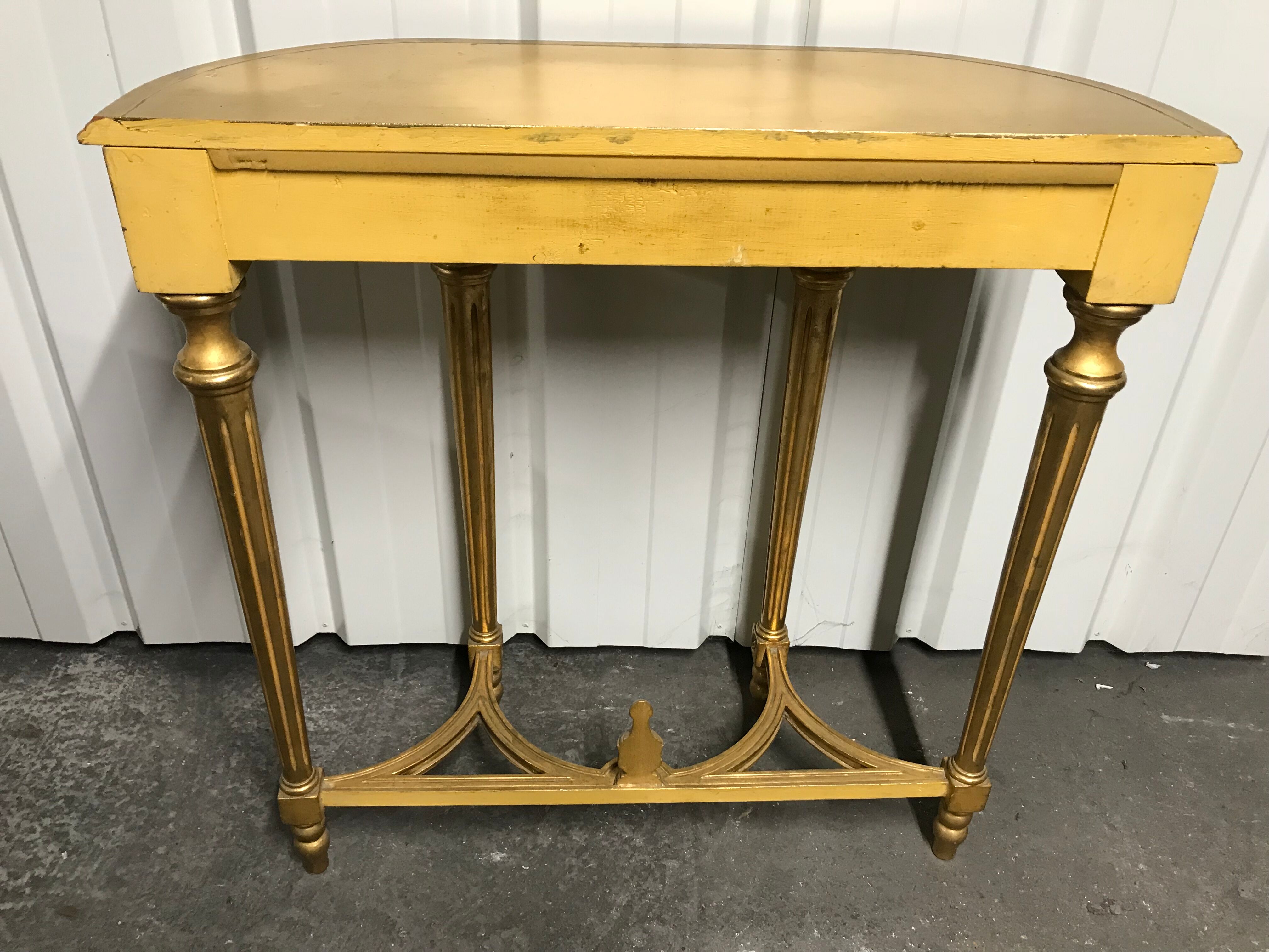Console Louis XVI gilded wood