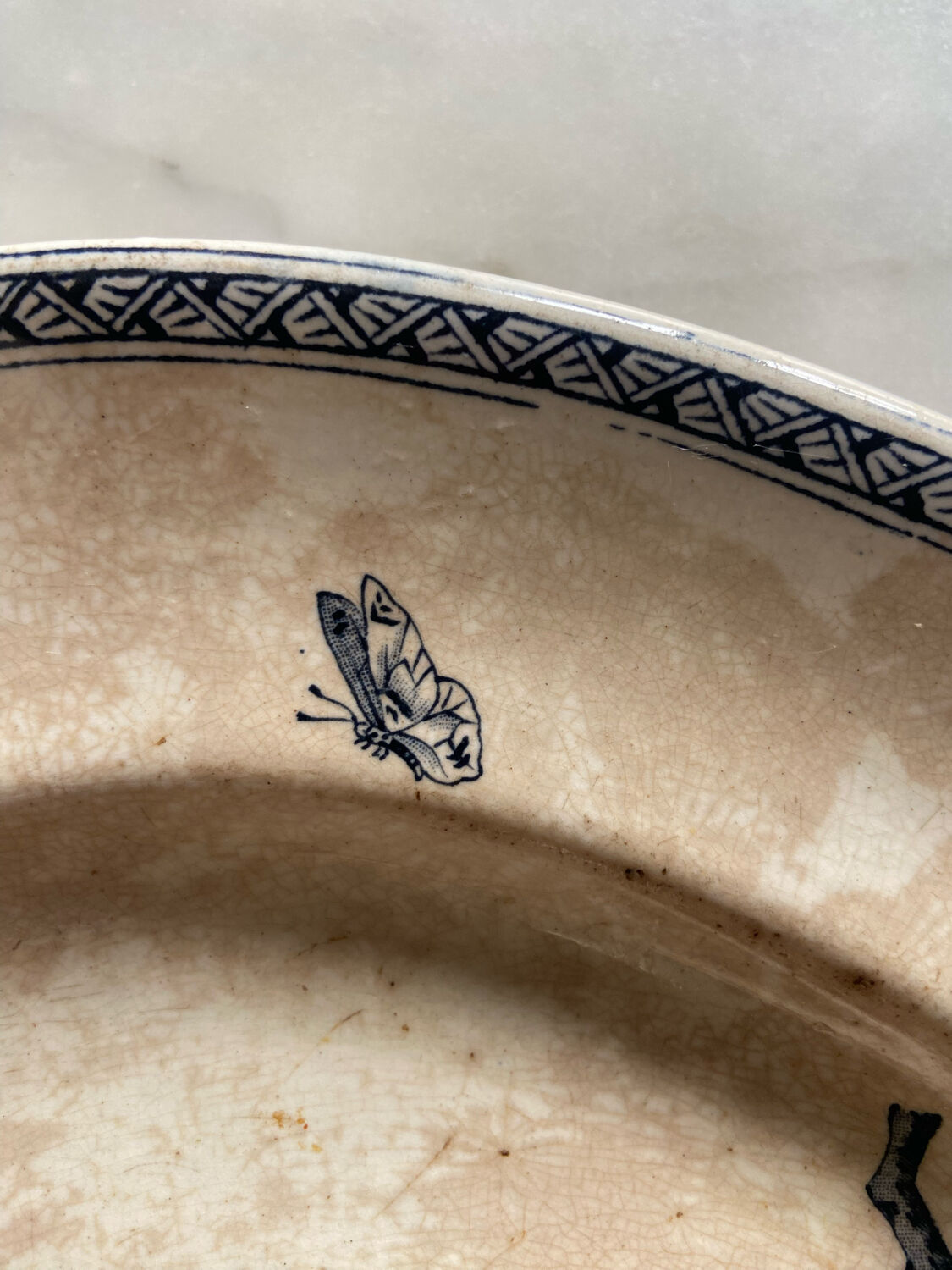 Tray ancient iron earth