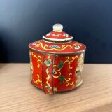 Chinese enameled metal teapot