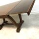 Oak table with extensions for art deco style dining room