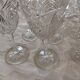 Set of signed baccarat crystal glasses.