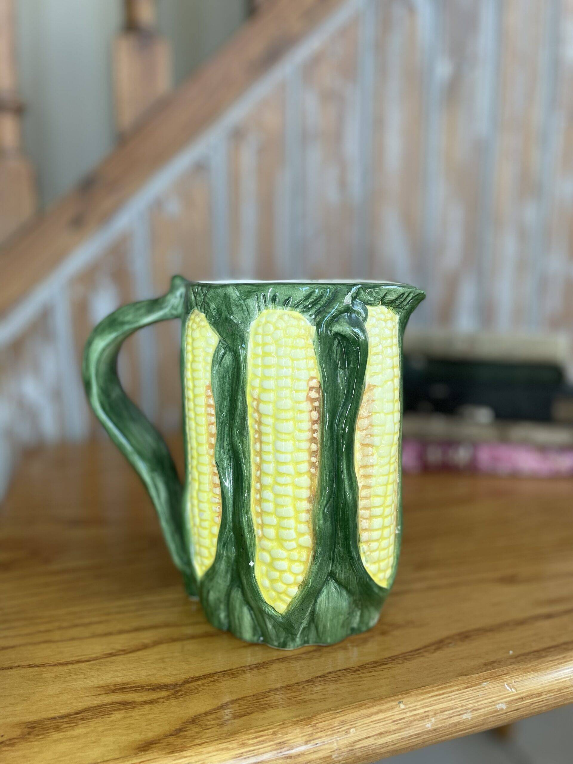 Corn jug in slipware
