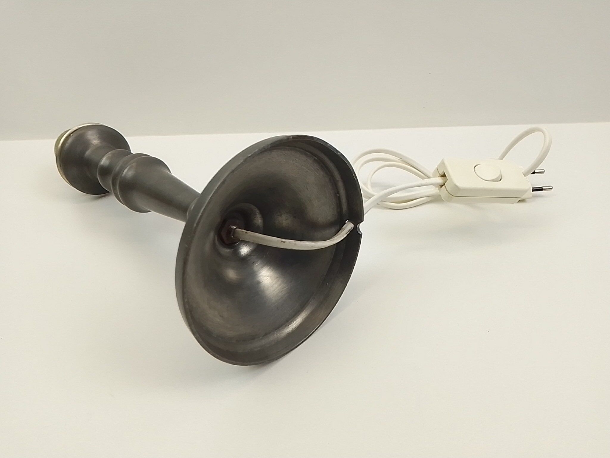 Pewter lamp foot 28 cm