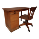 Bureau + chaises vintage