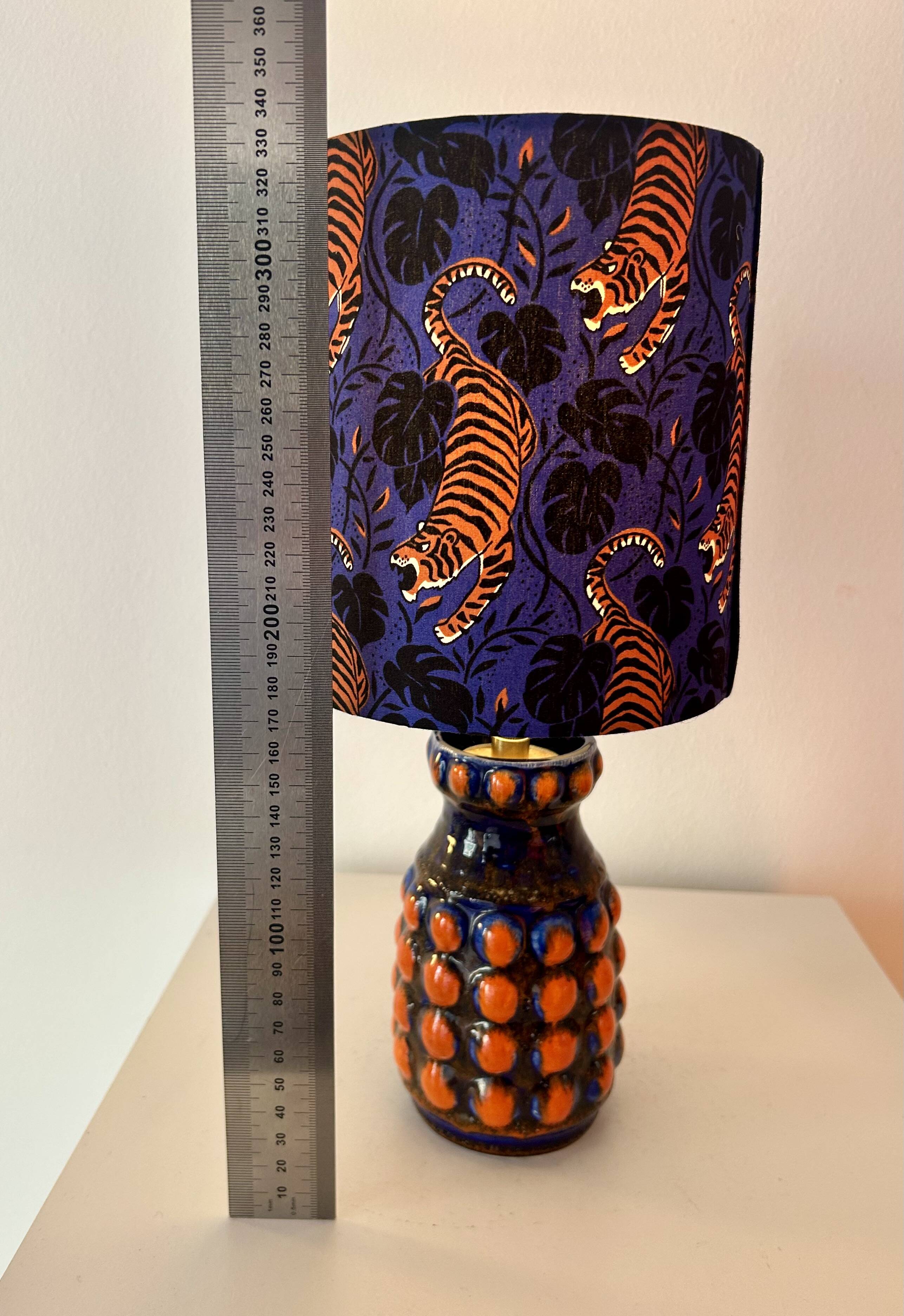 Upcycled table lamp from West Germany, Pop-Art vase by Bay Keramik