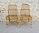 Pair of 1960s rattan chairs
