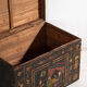 Antique chest painted in pine wood – China, around 1900