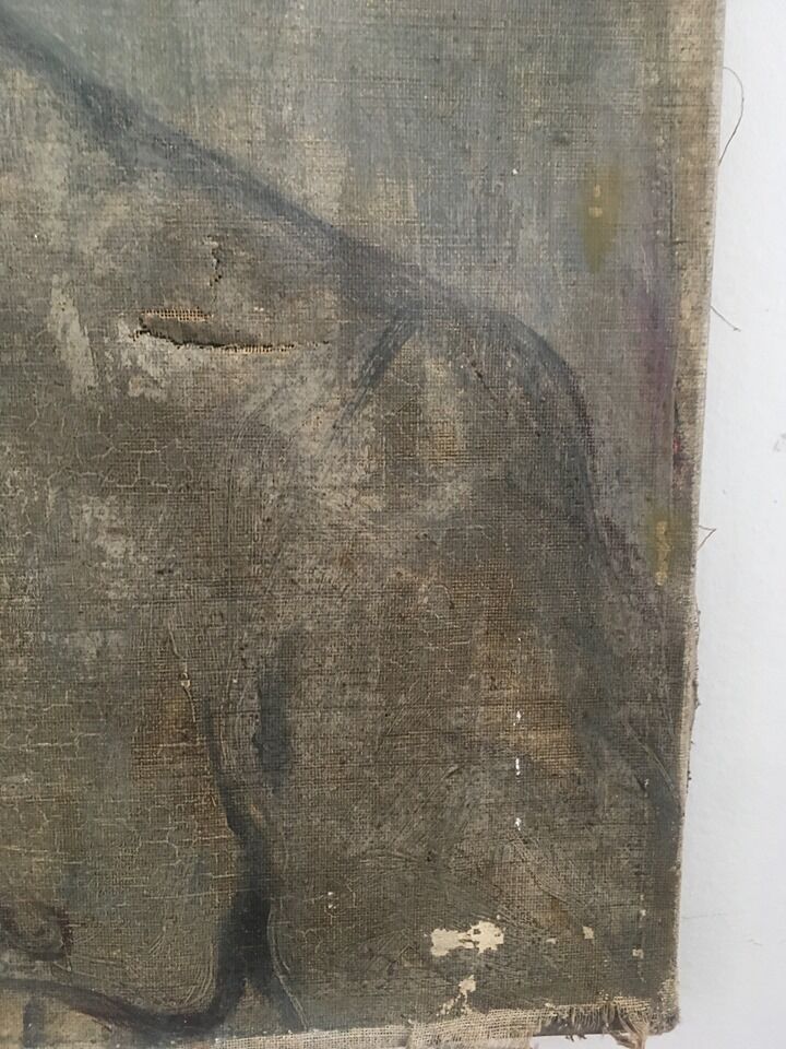 Portrait oil XIX ieme
