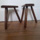 Set of 2 tripod stools