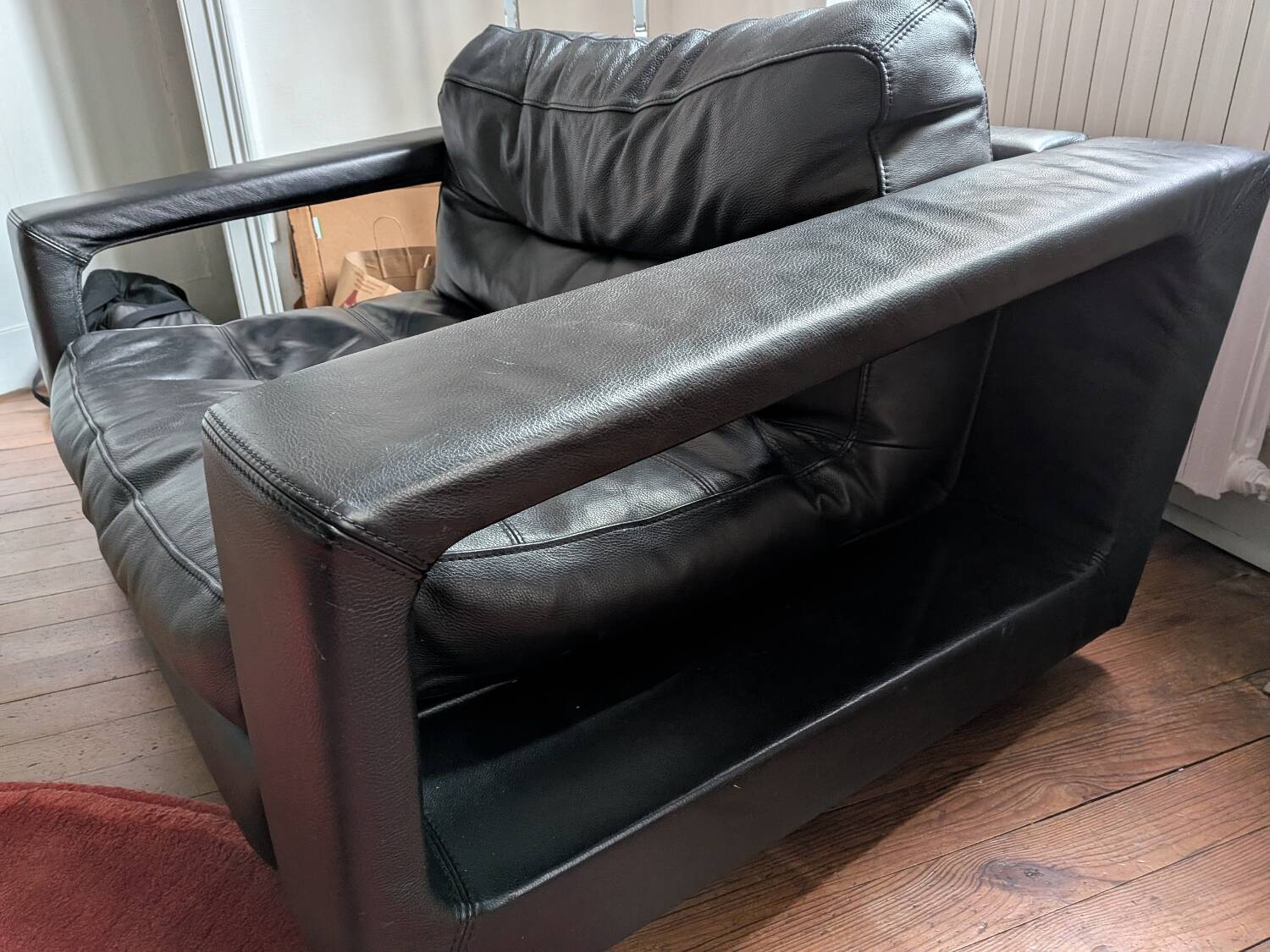 Steiner leather armchair