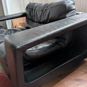Fauteuil en cuir Steiner