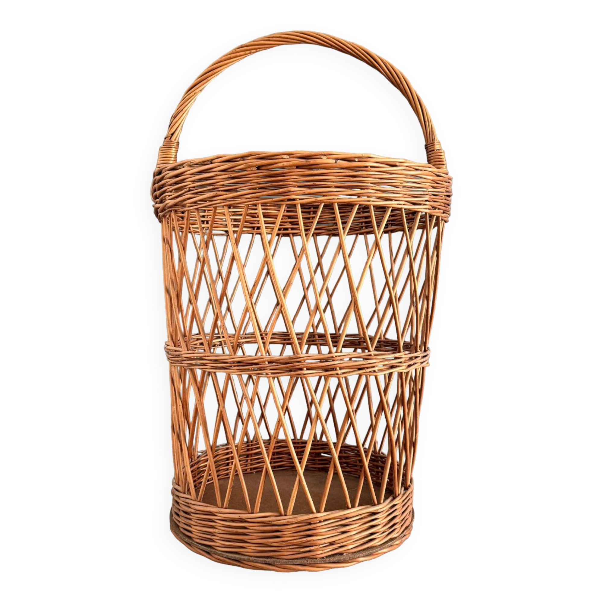 Vintage wicker basket