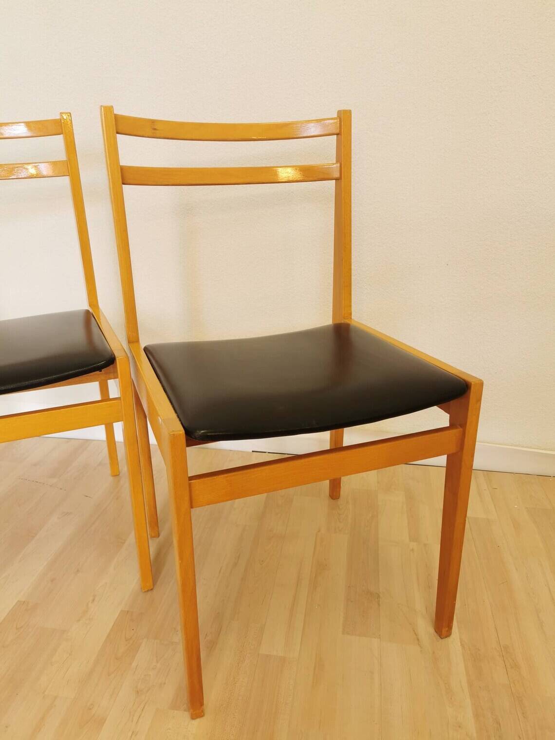 Set of 4 Vintage Dining Chairs - Branko Ursic STOL Kamnik - Scandinavian