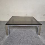 Coffee table 70s smoked glass