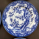 8 dessert plates with Japanese cherry blossom design