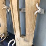 Lot of three terracotta and wrought iron appliques