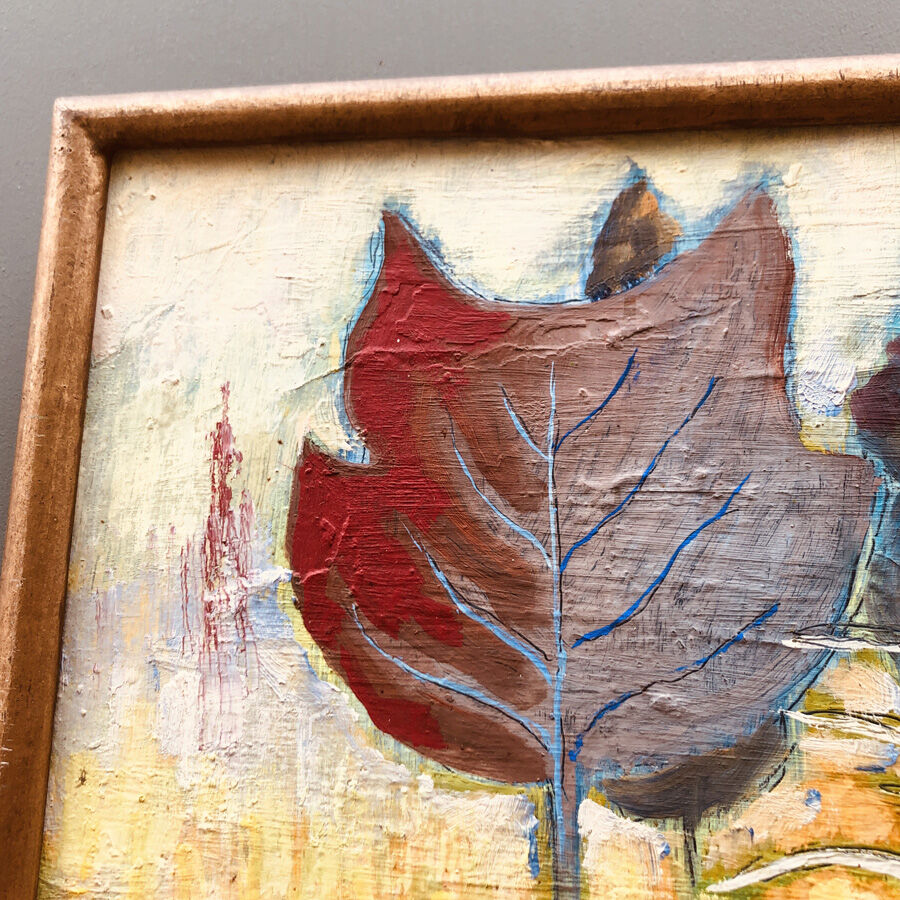 Vintage painting 70's "Psychedelic Campaign Party"