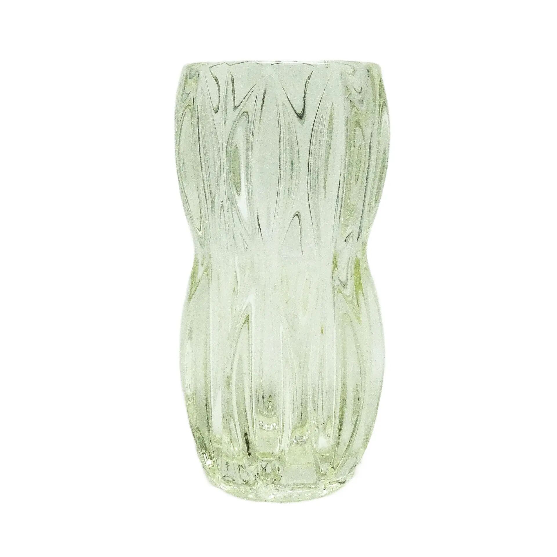 Vase, art déco, en verre violet, conçu par R. Schrotter, Inwald Glassworks, Tchécoslovaquie, années 1930
