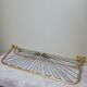 Gold aluminum and and pvc ropes wall coat rack