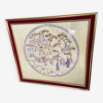 Chinese embroidery painting on silk