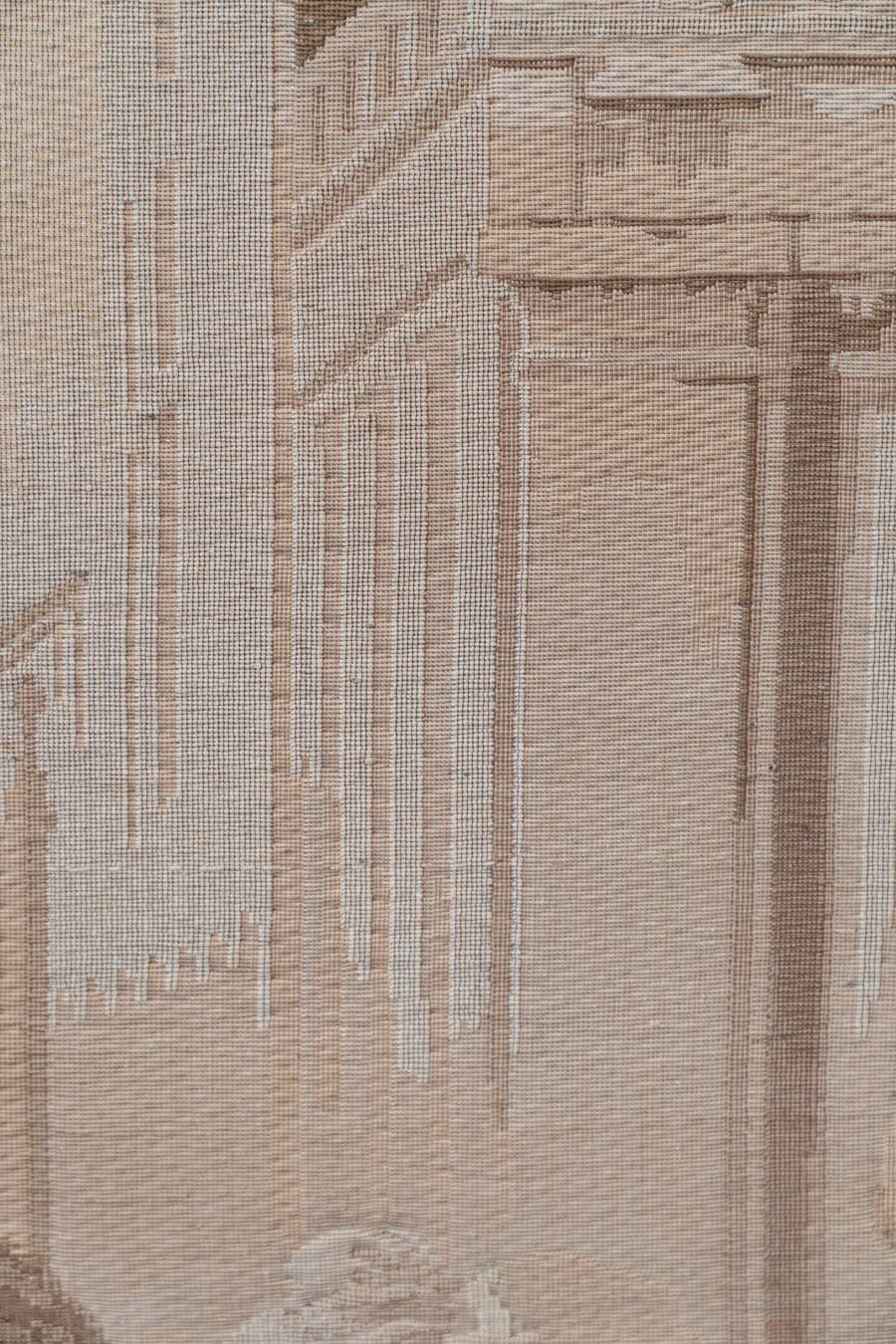 Vintage antique classic Romanesque tapestry 1970