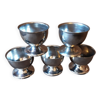 Lot de 5 coquetiers  inox