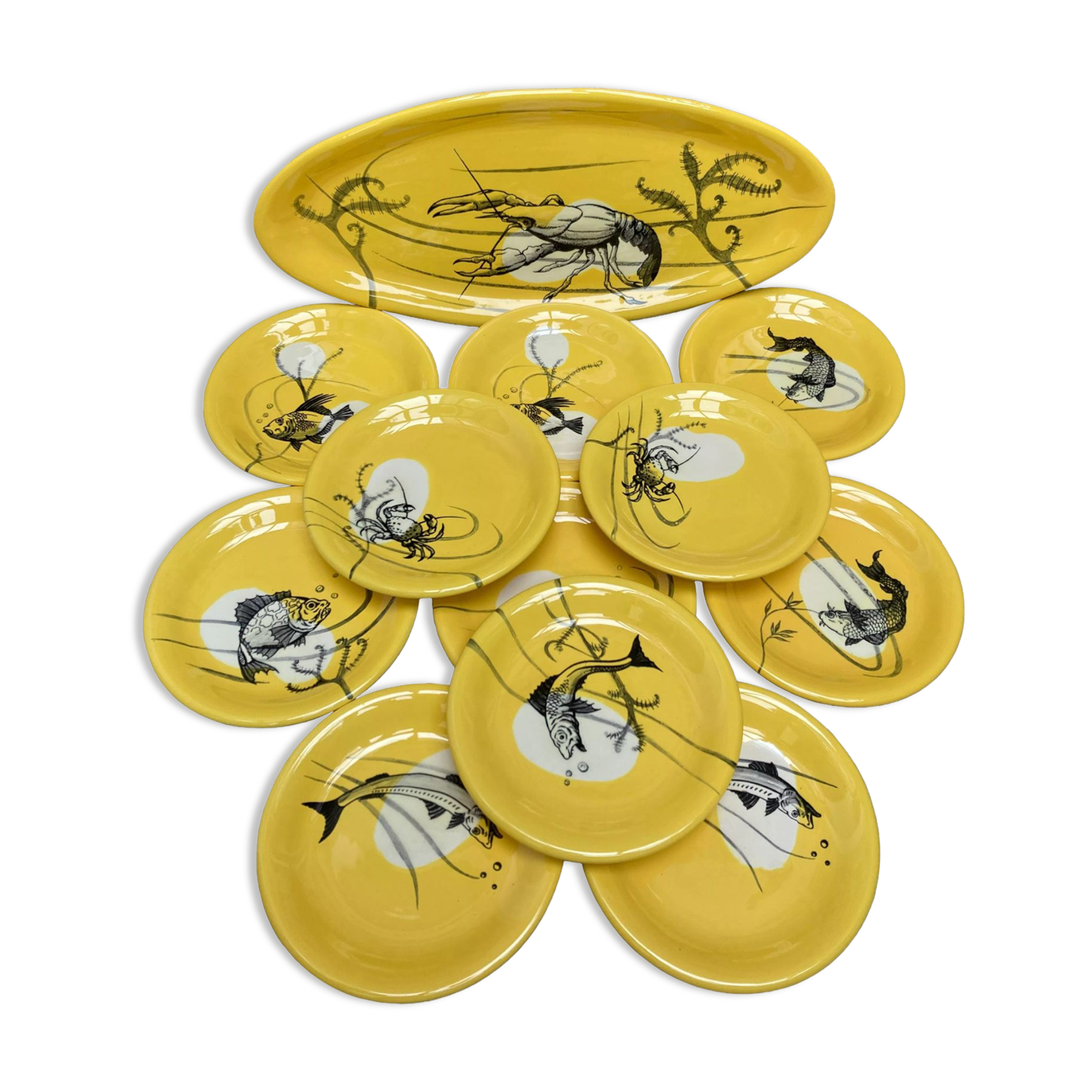 12-piece fish set from Manufacture Sainte Radegonde